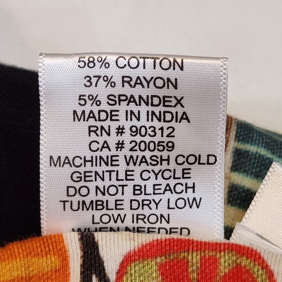 PARSLEY & SAGE BOHO VIBE MIXED PRINT AND SOLID LONG V-NECK 3/4 SLEEVE TOP SIZE S - Picture 11 of 11